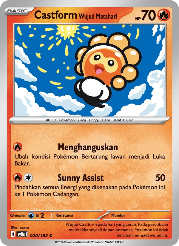 Castform Wujud Matahari